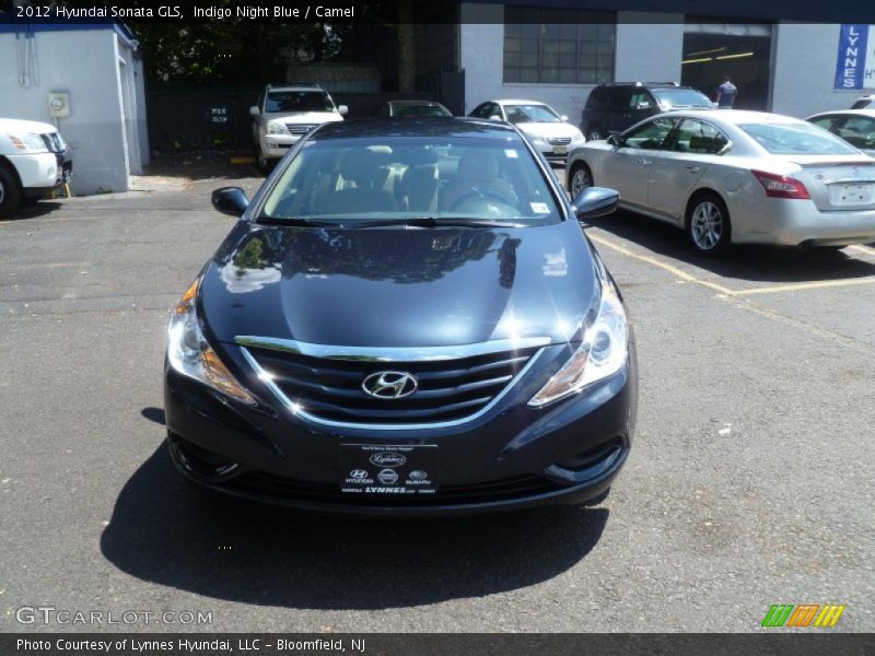 Indigo Night Blue / Camel 2012 Hyundai Sonata GLS