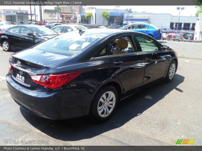 Indigo Night Blue / Camel 2012 Hyundai Sonata GLS