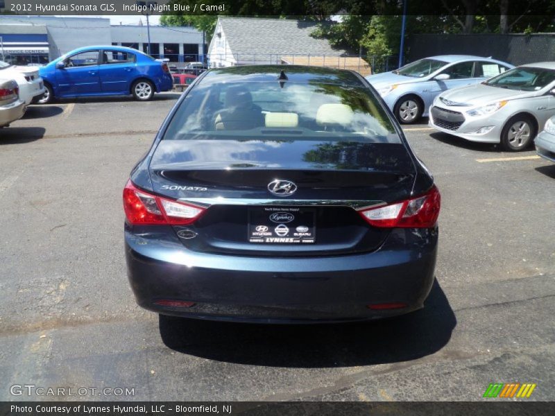 Indigo Night Blue / Camel 2012 Hyundai Sonata GLS