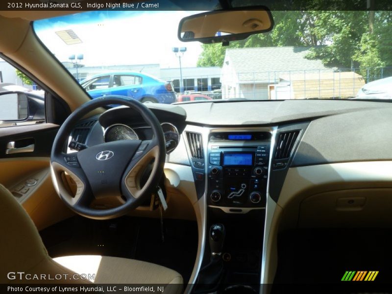 Indigo Night Blue / Camel 2012 Hyundai Sonata GLS