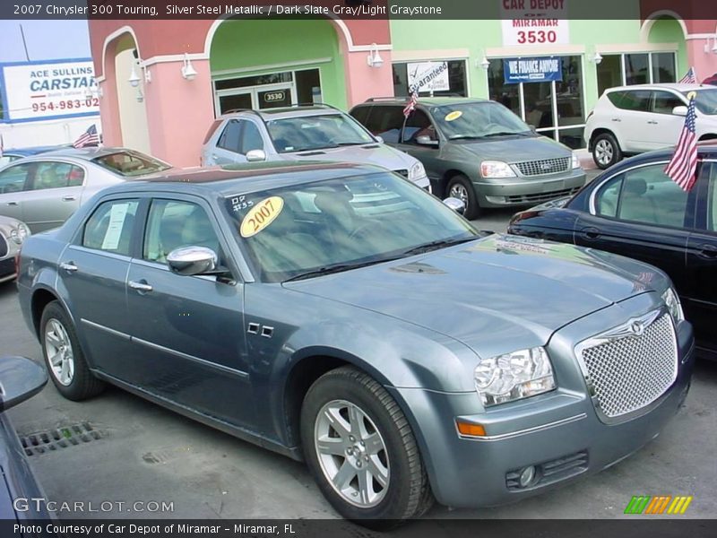 Silver Steel Metallic / Dark Slate Gray/Light Graystone 2007 Chrysler 300 Touring