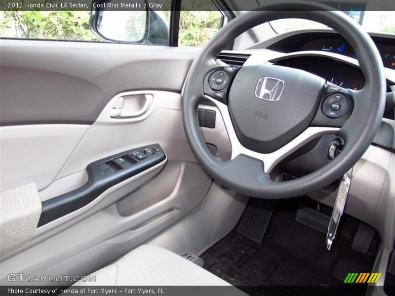Cool Mist Metallic / Gray 2012 Honda Civic LX Sedan