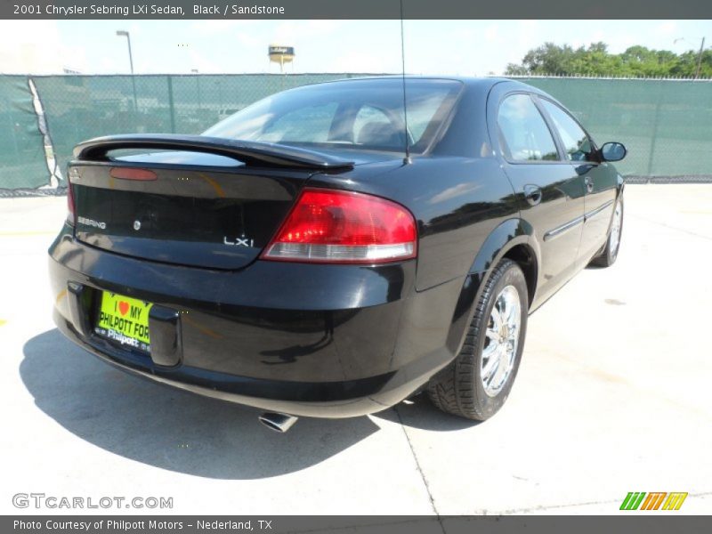 Black / Sandstone 2001 Chrysler Sebring LXi Sedan