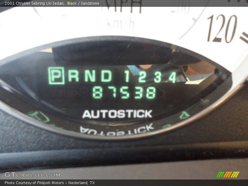 Black / Sandstone 2001 Chrysler Sebring LXi Sedan
