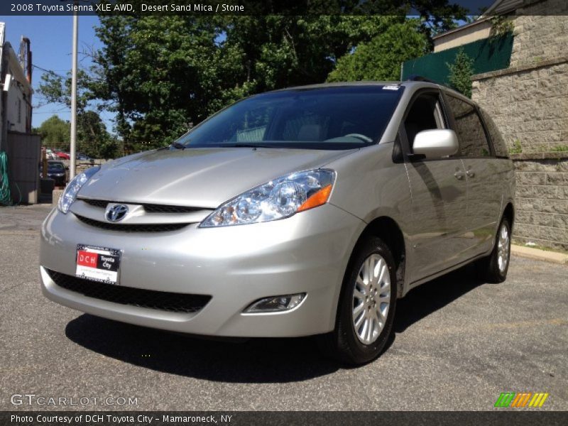 Desert Sand Mica / Stone 2008 Toyota Sienna XLE AWD