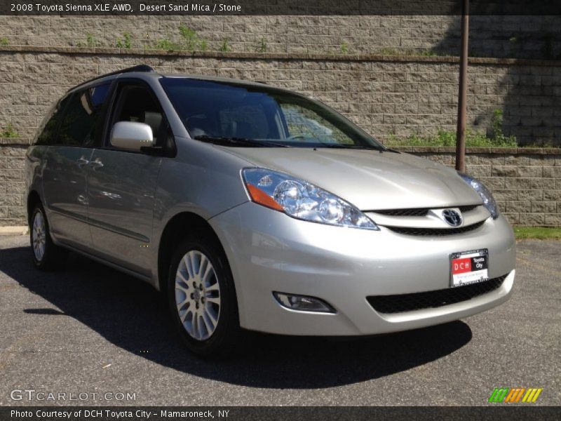 Desert Sand Mica / Stone 2008 Toyota Sienna XLE AWD