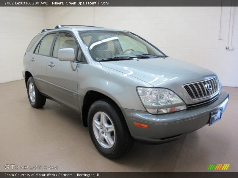 Mineral Green Opalescent / Ivory 2002 Lexus RX 300 AWD