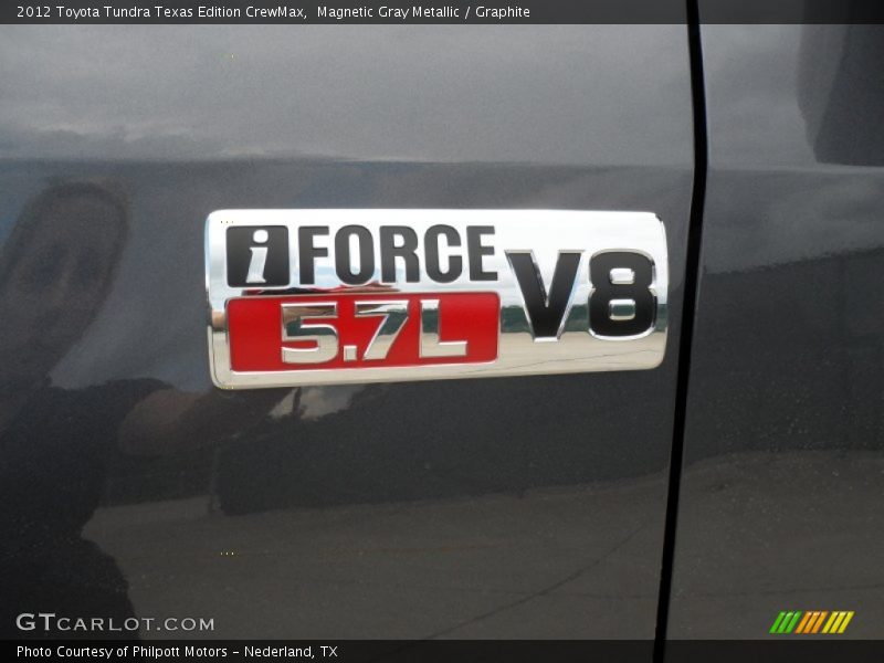 Magnetic Gray Metallic / Graphite 2012 Toyota Tundra Texas Edition CrewMax