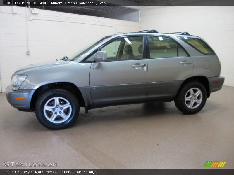 Mineral Green Opalescent / Ivory 2002 Lexus RX 300 AWD