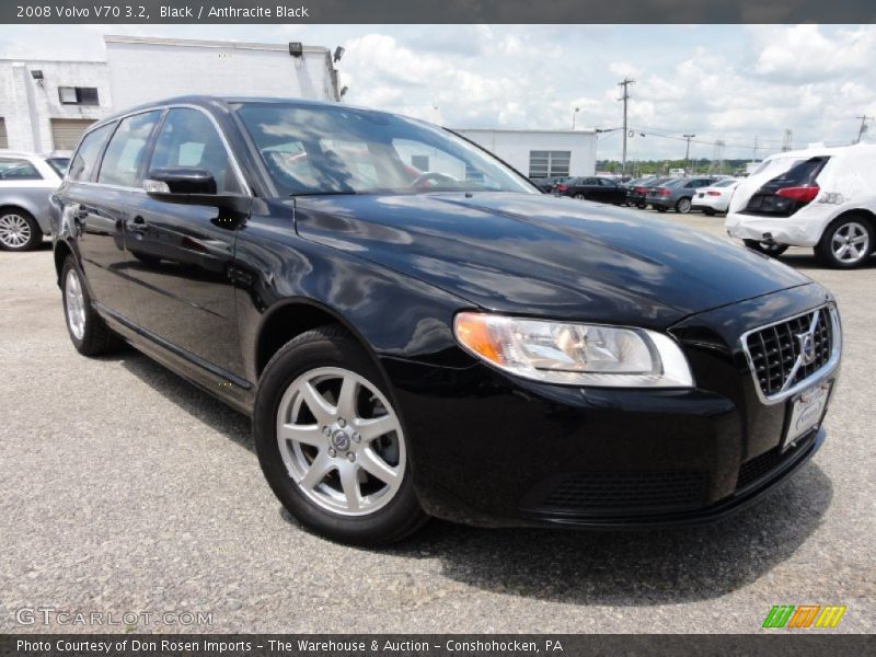 Black / Anthracite Black 2008 Volvo V70 3.2