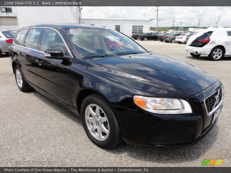 Black / Anthracite Black 2008 Volvo V70 3.2