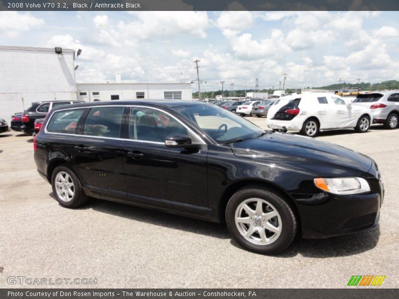 Black / Anthracite Black 2008 Volvo V70 3.2