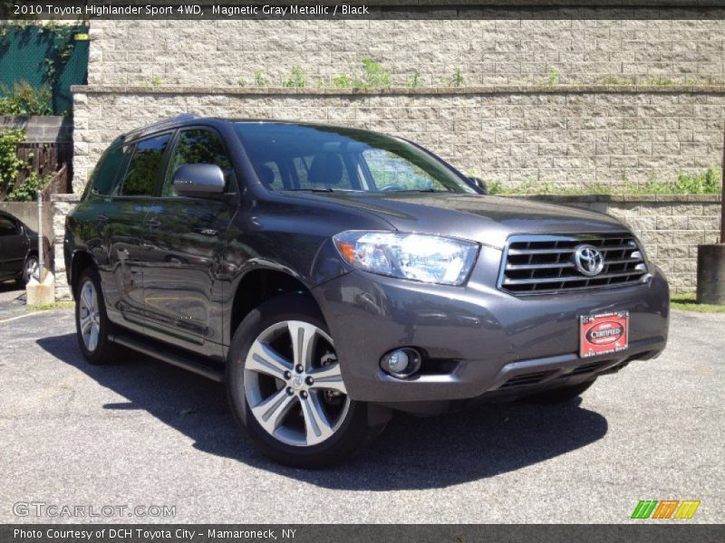 Magnetic Gray Metallic / Black 2010 Toyota Highlander Sport 4WD