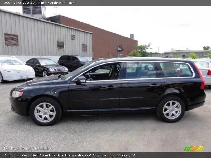 Black / Anthracite Black 2008 Volvo V70 3.2