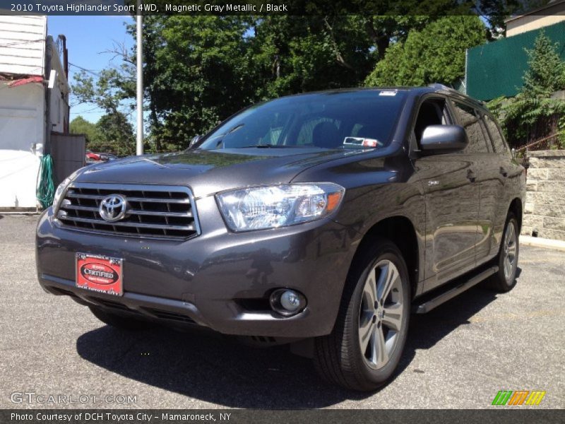 Magnetic Gray Metallic / Black 2010 Toyota Highlander Sport 4WD