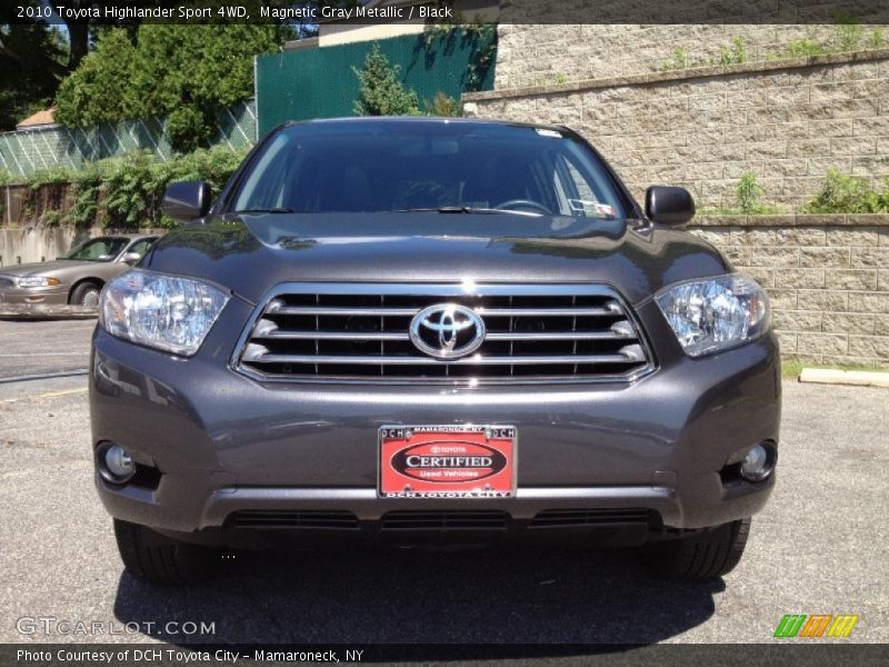 Magnetic Gray Metallic / Black 2010 Toyota Highlander Sport 4WD