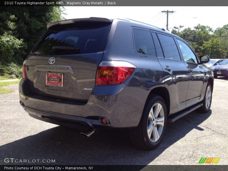 Magnetic Gray Metallic / Black 2010 Toyota Highlander Sport 4WD