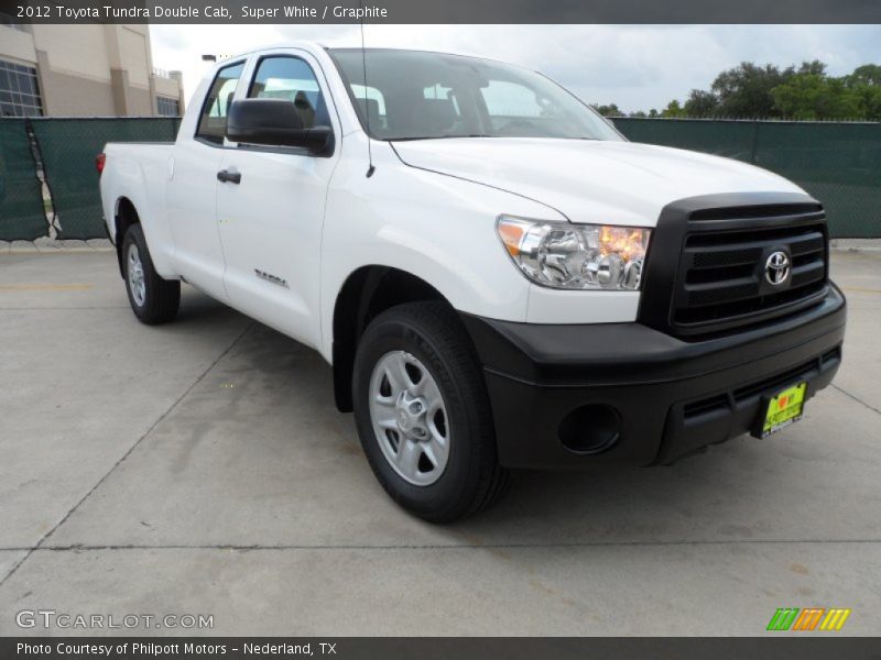 Super White / Graphite 2012 Toyota Tundra Double Cab