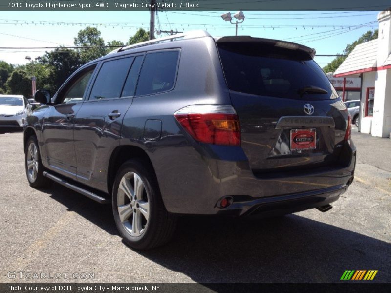 Magnetic Gray Metallic / Black 2010 Toyota Highlander Sport 4WD