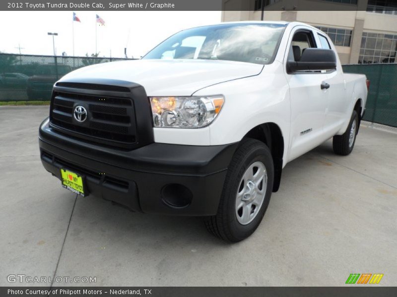 Super White / Graphite 2012 Toyota Tundra Double Cab