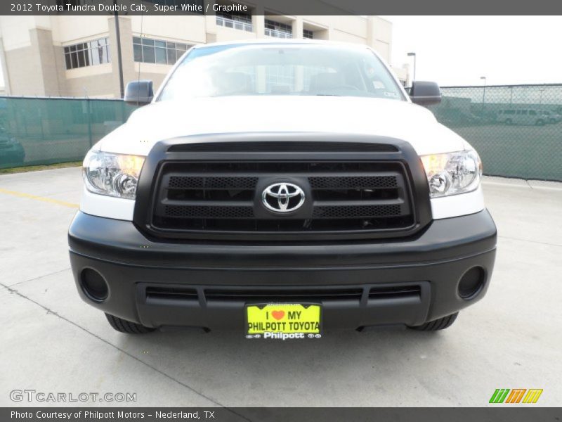 Super White / Graphite 2012 Toyota Tundra Double Cab