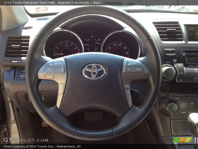 Magnetic Gray Metallic / Black 2010 Toyota Highlander Sport 4WD