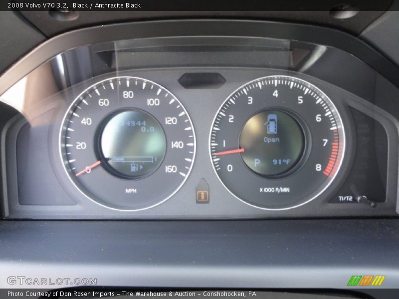 Black / Anthracite Black 2008 Volvo V70 3.2