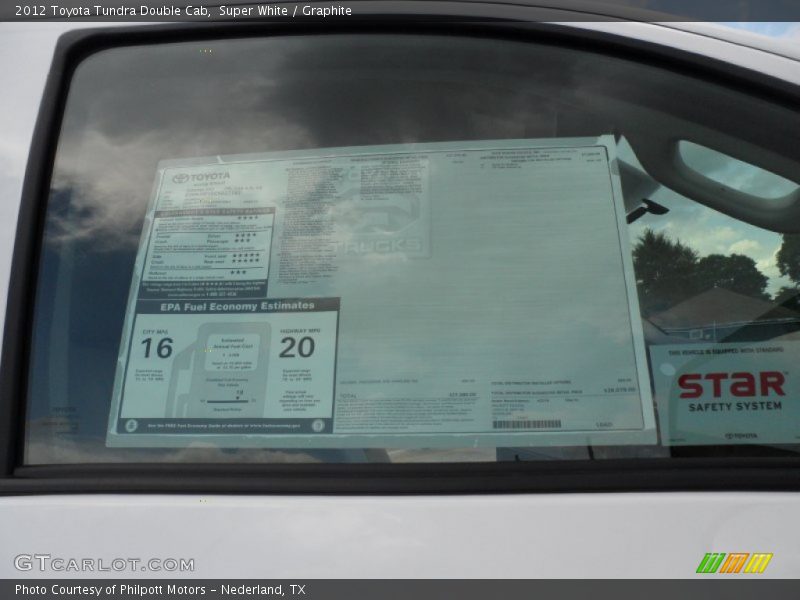 Super White / Graphite 2012 Toyota Tundra Double Cab