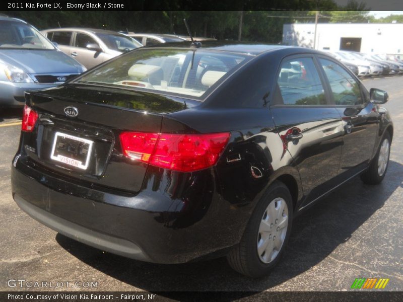 Ebony Black / Stone 2011 Kia Forte LX