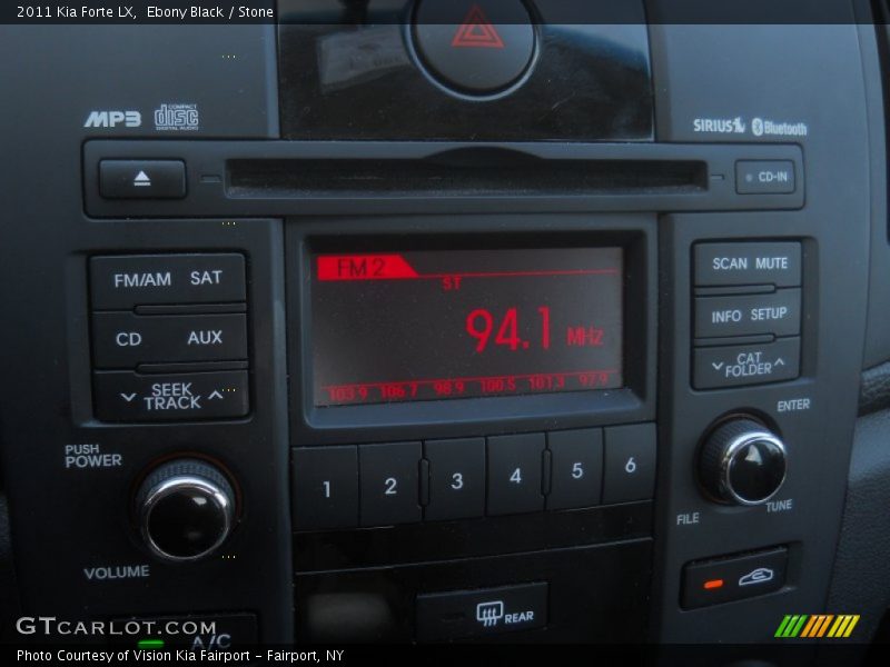 Ebony Black / Stone 2011 Kia Forte LX