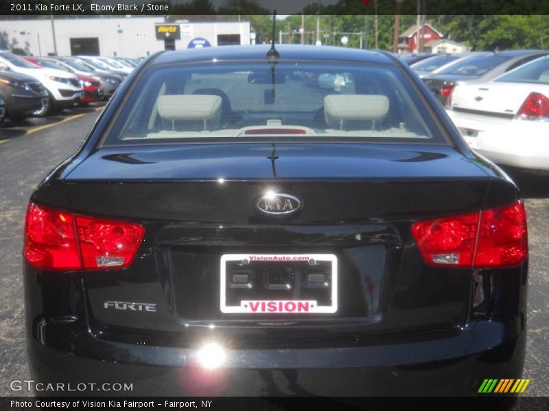 Ebony Black / Stone 2011 Kia Forte LX