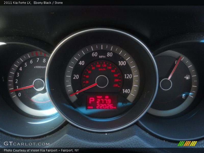 Ebony Black / Stone 2011 Kia Forte LX