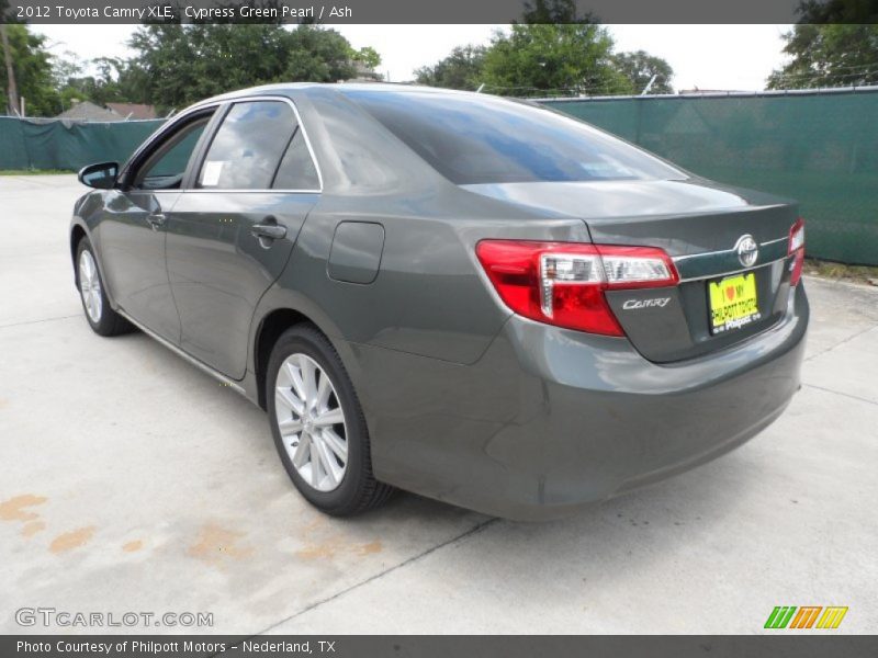 Cypress Green Pearl / Ash 2012 Toyota Camry XLE