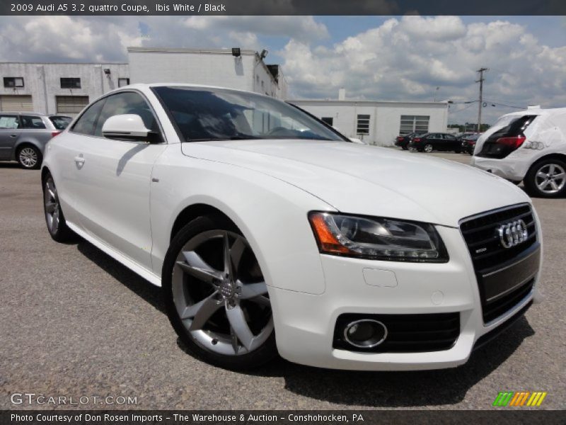 Ibis White / Black 2009 Audi A5 3.2 quattro Coupe