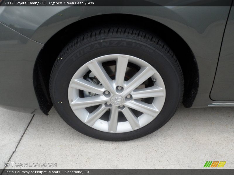 Cypress Green Pearl / Ash 2012 Toyota Camry XLE