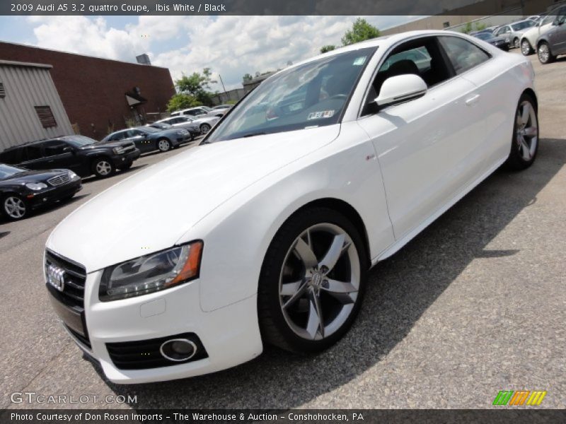 Ibis White / Black 2009 Audi A5 3.2 quattro Coupe