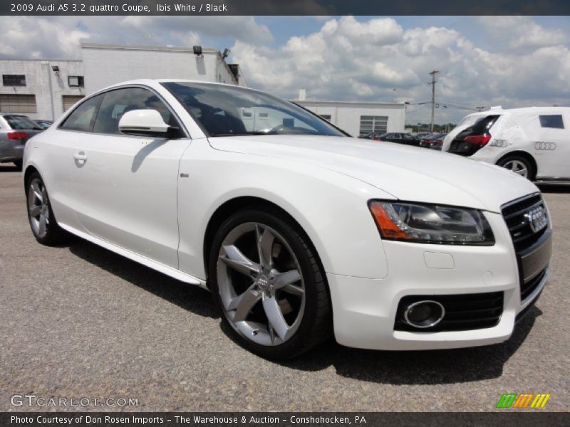 Ibis White / Black 2009 Audi A5 3.2 quattro Coupe