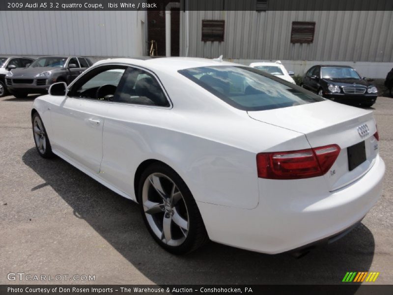 Ibis White / Black 2009 Audi A5 3.2 quattro Coupe
