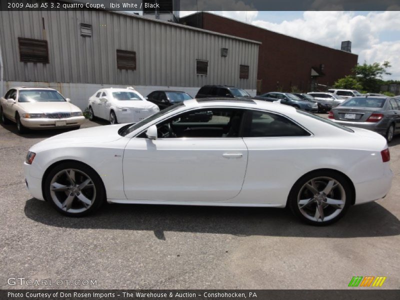 Ibis White / Black 2009 Audi A5 3.2 quattro Coupe