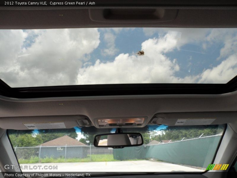 Cypress Green Pearl / Ash 2012 Toyota Camry XLE