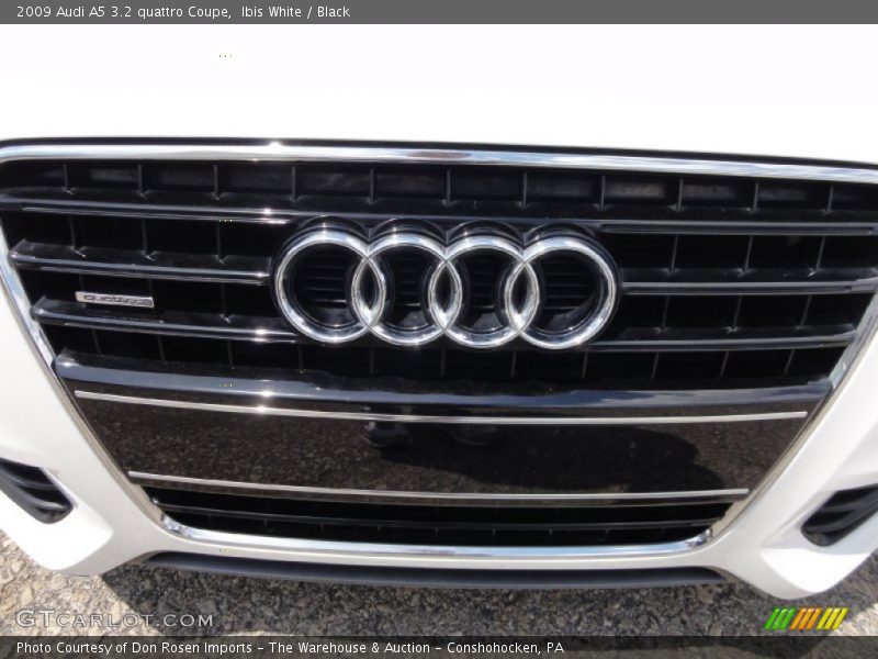 Ibis White / Black 2009 Audi A5 3.2 quattro Coupe