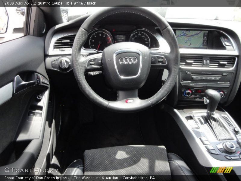 Ibis White / Black 2009 Audi A5 3.2 quattro Coupe