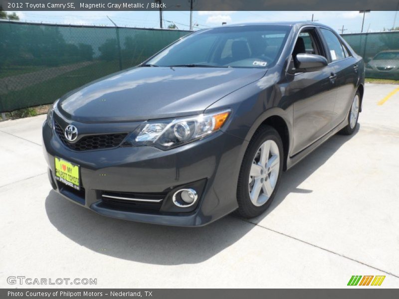 Magnetic Gray Metallic / Black 2012 Toyota Camry SE