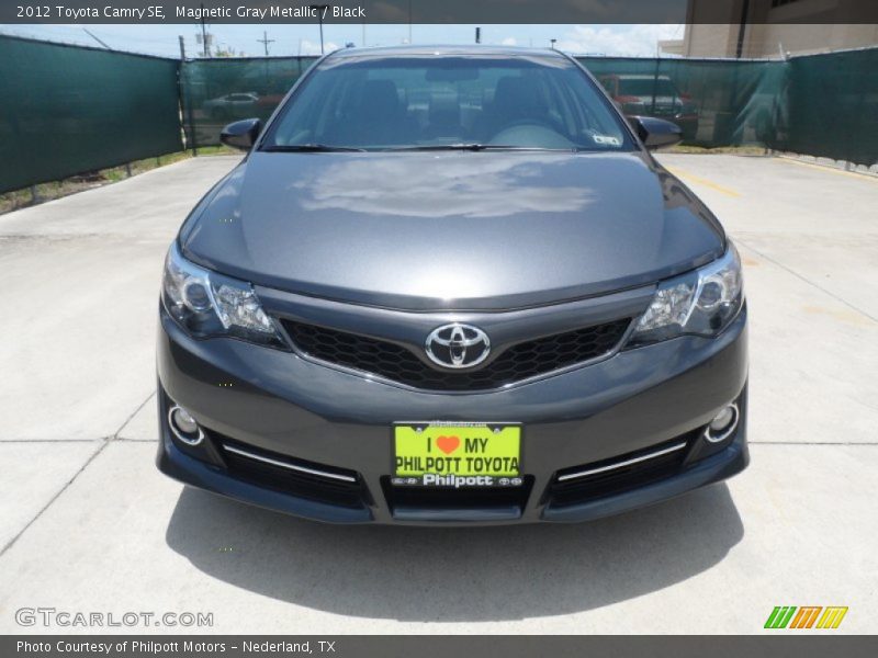 Magnetic Gray Metallic / Black 2012 Toyota Camry SE