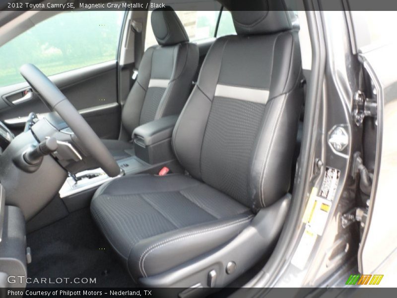 Magnetic Gray Metallic / Black 2012 Toyota Camry SE