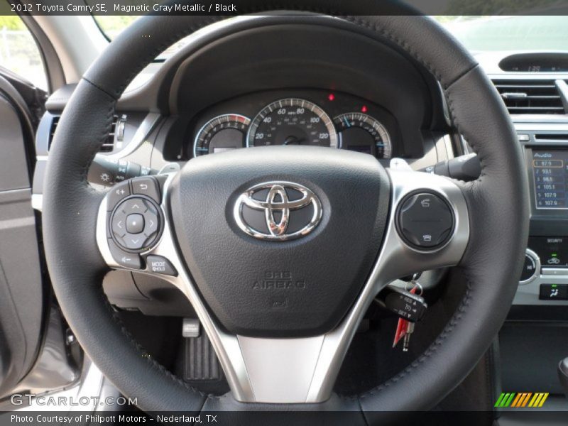 Magnetic Gray Metallic / Black 2012 Toyota Camry SE