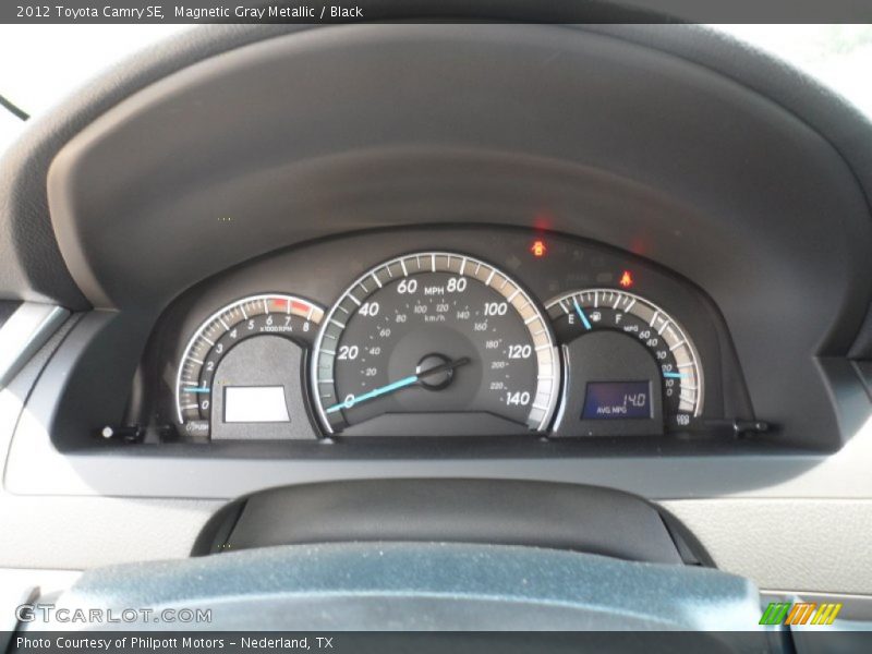 Magnetic Gray Metallic / Black 2012 Toyota Camry SE