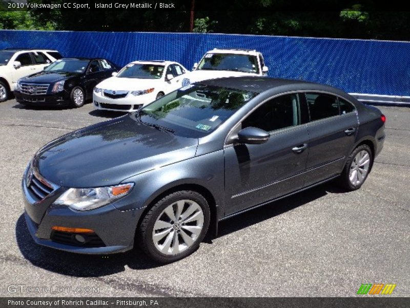 Island Grey Metallic / Black 2010 Volkswagen CC Sport