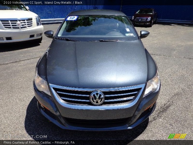 Island Grey Metallic / Black 2010 Volkswagen CC Sport