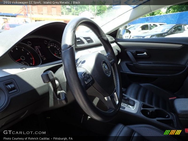 Island Grey Metallic / Black 2010 Volkswagen CC Sport
